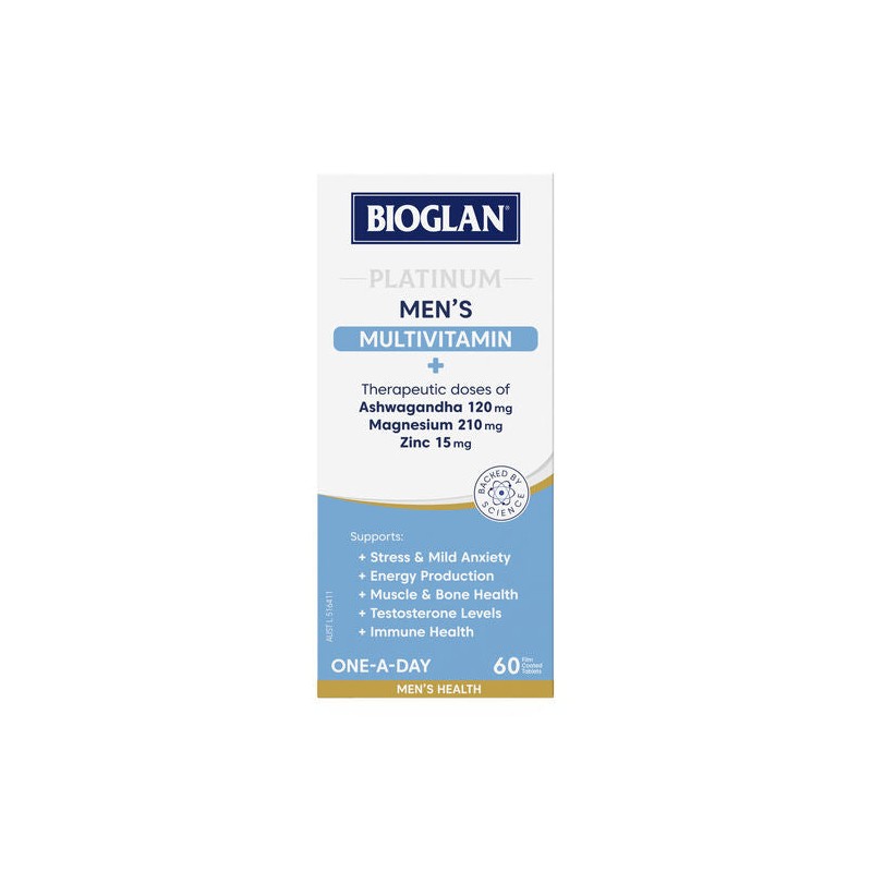 Bioglan Platinum Mens Multi 60 Tablets
