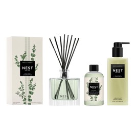 NEST New York Reed Diffuser, Reed Diffuser Liquid Refill & Liquid Soap - Wild Mint & Eucalyptus