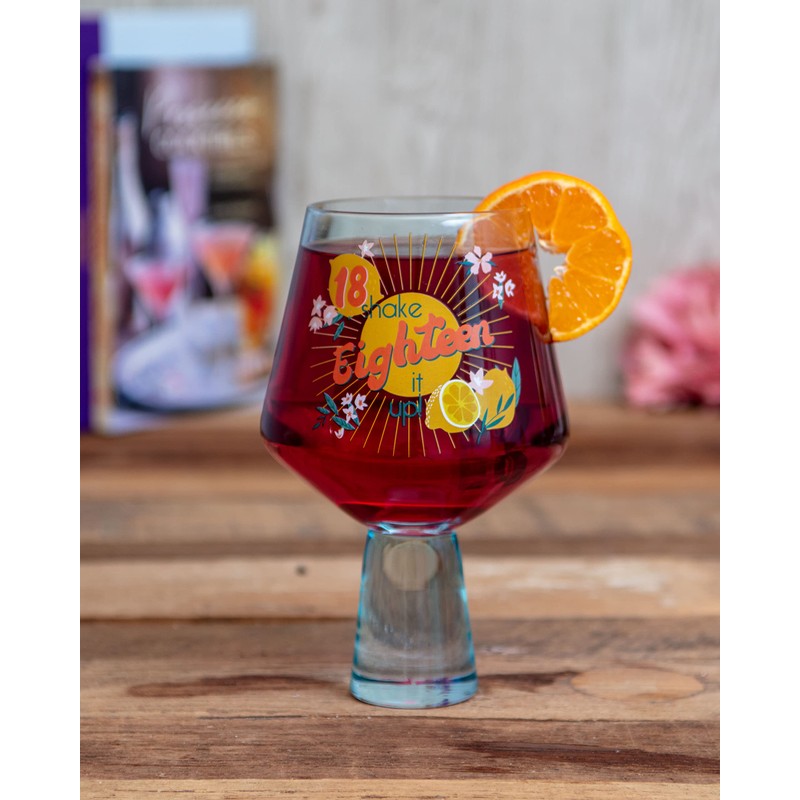 Boxer Gifts Eighteen Shake It Up 18th Birthday Cocktail Glass