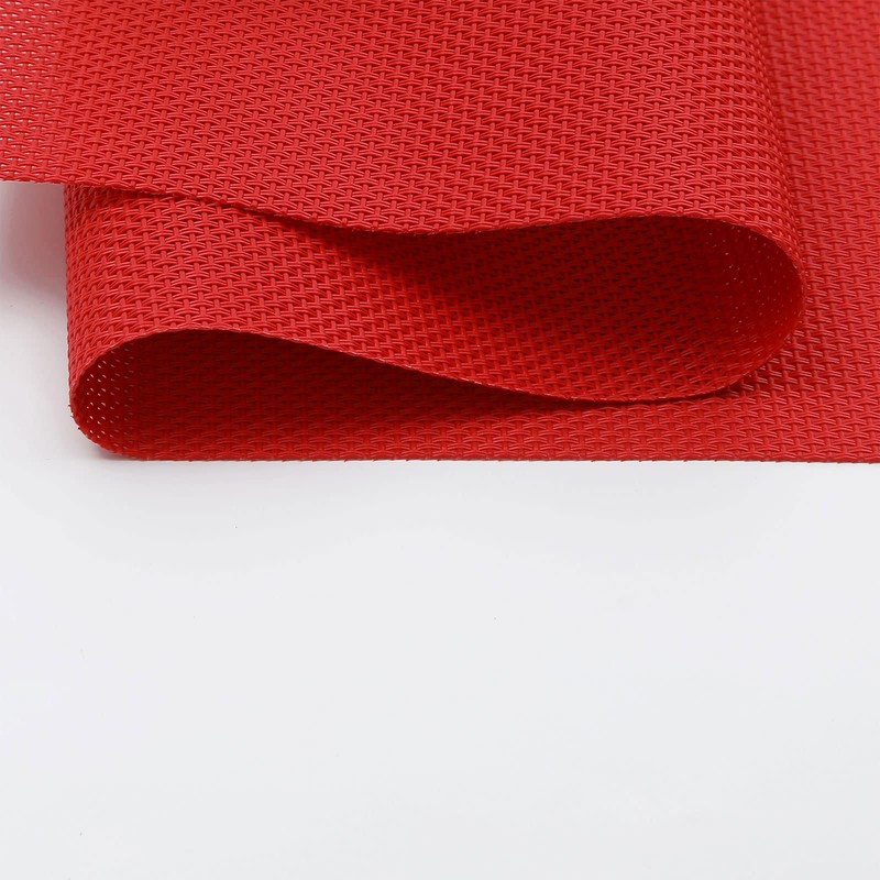 SHACOS Placemats Set of 6 Woven Vinyl Christmas Place Mats