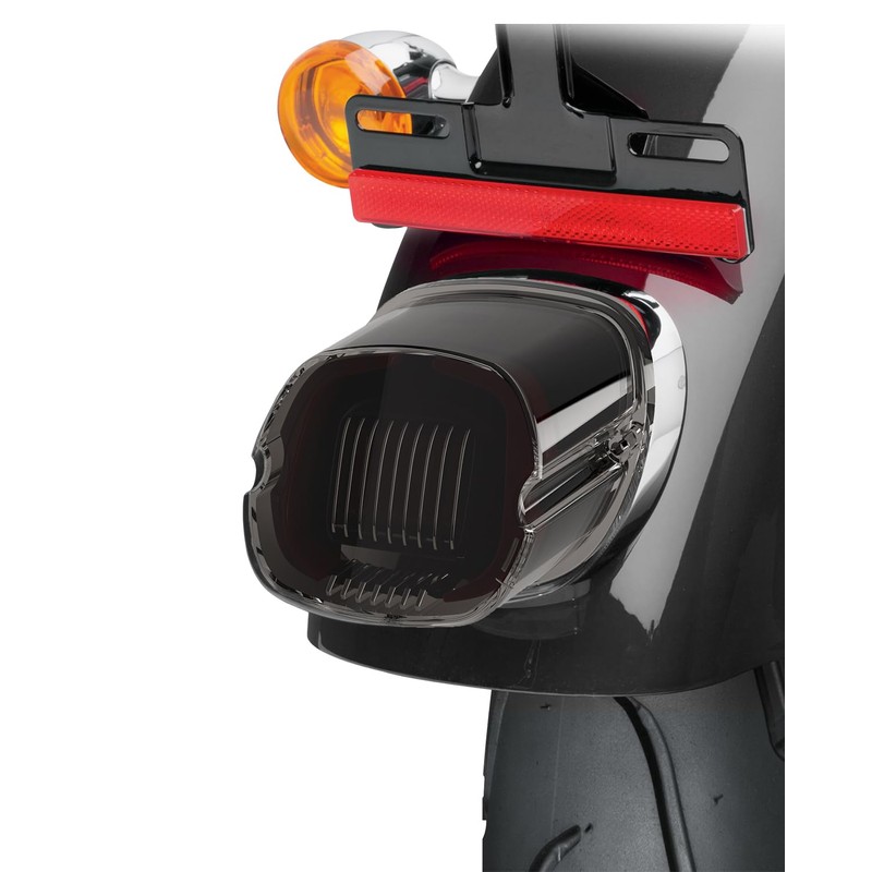 QUASCO LED Strobe Brake Tail Light Smoked Rear Taillight Compatible