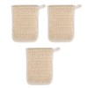 Soap Scrubber Pouch,3pcs Portable Soap Bags,Cotton Linen Exfoliating Soap Pouch,Multi-Function
