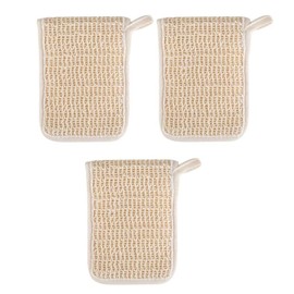 Soap Scrubber Pouch,3pcs Portable Soap Bags,Cotton Linen Exfoliating Soap Pouch,Multi-Function Soap Mesh Bag,Soap Exfoliating Bag
