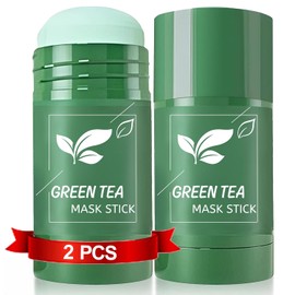 SHUIKU 2 Barras Purificantes De Arcilla De Té Verde Para El Rostro Mascarilla Para Eliminar Puntos Negros Extracto De Té Verde Para Hombres Y Mujeres Limpieza Profunda Hidratación Elimina Pu
