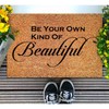 DecStic Be Your Own Kind of Beautiful Coir Mat Funny