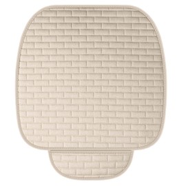 DEARBAG Universal Sitzauflagen Vordersitze, Weiß Auto Sitzauflagen, Anti Rutsch Sitzkissen Auto, Weich und Atmungsaktiv Autositzschoner Vordersitz, Autositz Auflage für Autositz, Bürostuhl (Weiß)