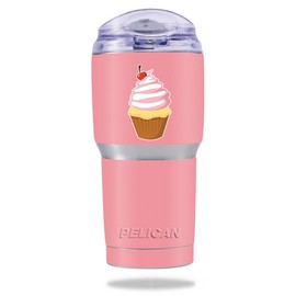 MightySkins Skin Compatible with Pelican Tumbler 22 oz – Cupcakeologist | Protective, Durable, and Unique Vinyl Decal wrap Cover | Easy to Apply, Remove, and Change Styles | Made in The USA