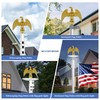 Gold Flagpole Eagle Topper, Eagle Topper, 1/2-13UNC Thread, for 20/25/30ft