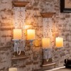 AIM & GGKK Large Wall Candle Sconce Holder,Set of 2