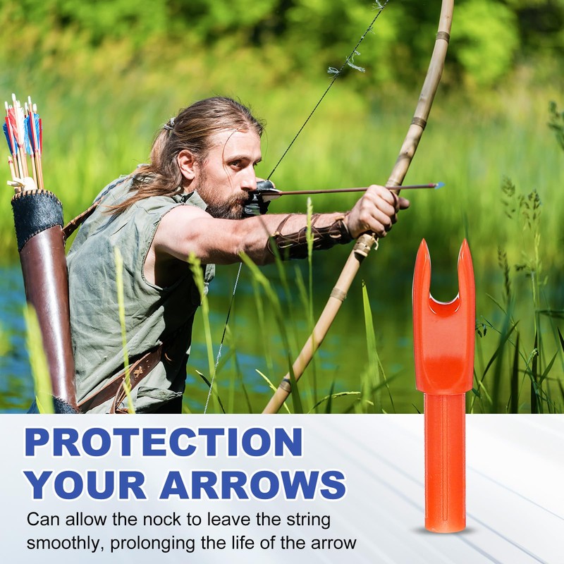 PATIKIL Archery Arrows Nocks 4.2mm, 12 Pack Plastic Insert Arrow