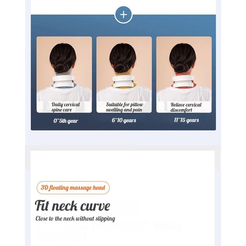 NW 1776 Portable Smart Neck Massager with Heat, 4 Massage