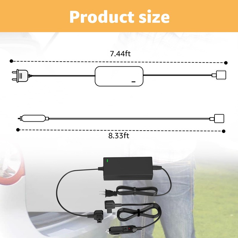 Norward Power Cord Compatible with Alpicool, Bodega, Euhomy, BougeRV, ARB,