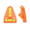 Mini Triangle T Level Tool 2 Bubbles Vertical Horizontal Orange,