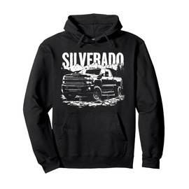 Silverado 2500 Crew Cab 2014-2019 Truck Mountain Scene Pullover Hoodie