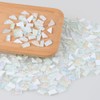 Yazikisa 1.1 lb Irregular Crystal Mosaic Tiles White Glass Tile