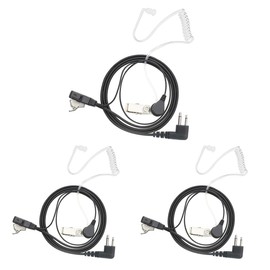 Walkie-Talkie Headset with Microphone, 2-pin Concealed Sound Tube Headset, Compatible with Motorola CP200 GP300 GP2000 CLS1410 CLS1110 RDM2070d CP185 Two-Way Radio, 3 Packs