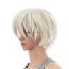 SWACC Unisex Fashion Spiky Layered Short Anime Cosplay Wig for