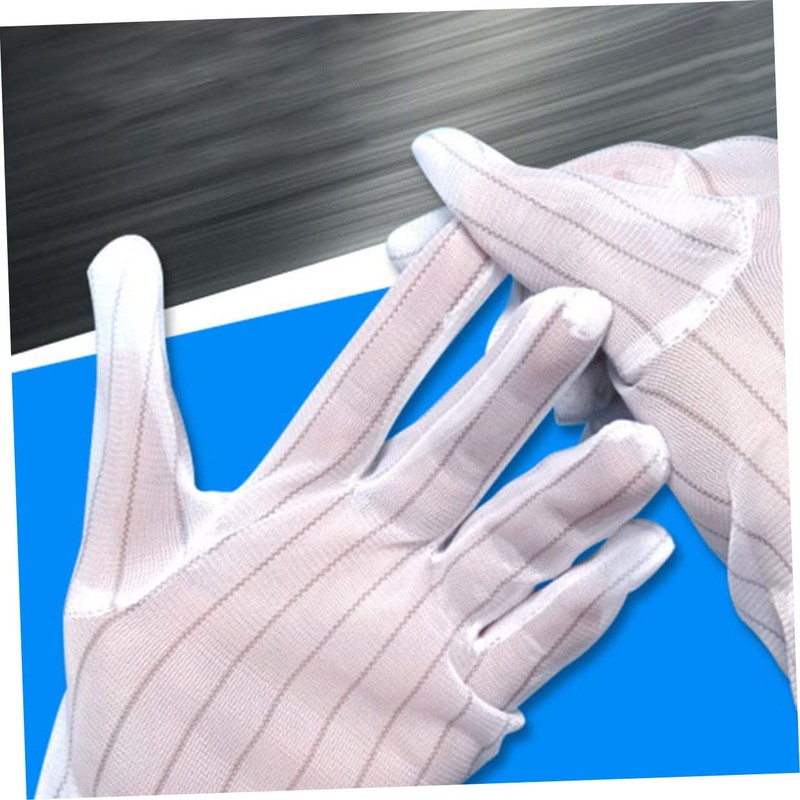 Operitacx 10 Pairs Static Gloves for Electronics Assembly and PC