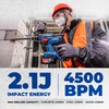 DongCheng 20V Max Cordless Rotary Hammer Drill, 7/8" SDS-Plus, 4