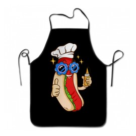 Adjustable Kitchen Chef Apron Sausage Aprons Hot Dog Bib Apron Funny Aprons for Men Women Funny Cooking Aapron for Grilling BBQ Apron Kitchen Cooking Baking Apron