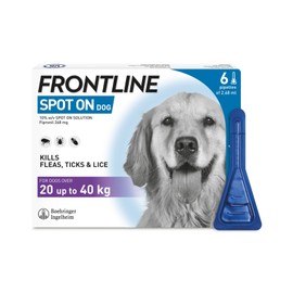 FRONTLINE FRONTLINE Spot On Flea & Tick Treatment for Large Dog (20-40kg) 6 Pipettes