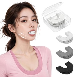 [Set of 3, 40/50/60lb] Face Yoga, Face Slimming Goods, Small Face, U-Shape, Facial Muscle Training, Ideal Face Line in 10 Minutes Every Day, Double Chin Relief, Odorless, Heat Resistant, Ergonomic