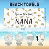 KSDUT Best Nana Gifts Beach Towel - Banana Great Nana