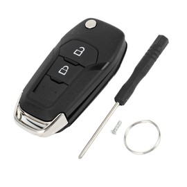 A ABSOPRO 2 Buttons Key Shell Case Keyless Entry Remote Key Fob Replacement Case for Ford for Ranger T6