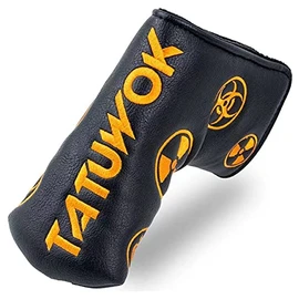 Golf Headcover Putter Cover Pin Fit Scotty Cameron Odyssey Magnetic Closure Mark (White)