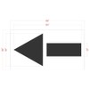62" STRAIGHT ARROW Stencil - 1/8" (.125") PRO-Grade LDPE
