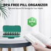 Codcaw Weekly Pill Organizer 2 Times a Day, Moisture-Proof, Detachable
