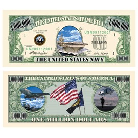 Set of 10 Bills-US Navy Million Dollar Bill