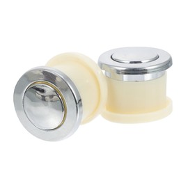 Operitacx Pack of 2 Spring Handle Cupboard Knobs Door Handle Hidden Pull Handle Retractable Furniture Handle Telescopic Spring Knob Zinc Alloy Silver