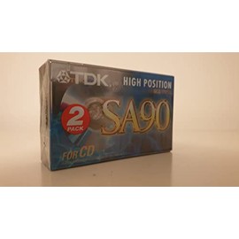 TDK SA-90 EB Audio Cassette 90 Minutes Pack of 2