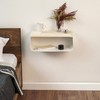 Floating Nightstand with Spruce Top | Modern Bedroom Decor |