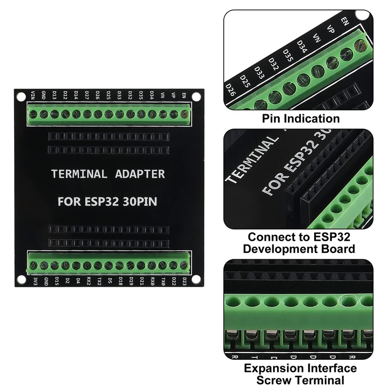 3pcs ESP32 Breakout Board GPIO 1 in 2 Compatible with