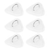 6Pcs PVC D Ring Patch Elastic Rope Set Stainless Steel