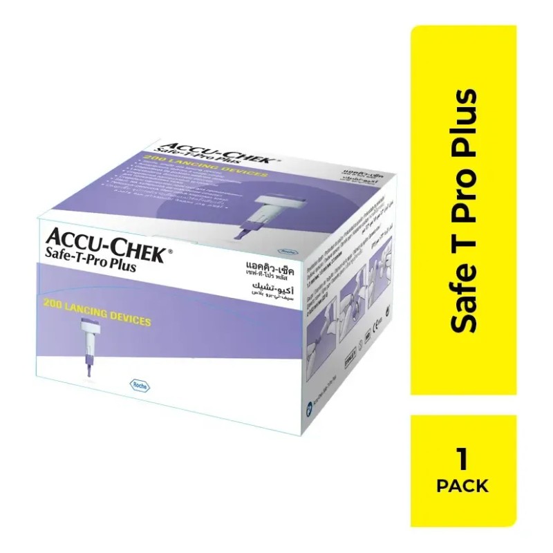 Lancetas Accu-chek Safe T Pro Plus - Caja Con 200