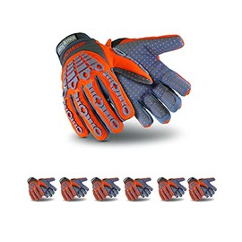 HexArmor Cut-Resistant Impact Protection Synthetic Leather Palm Work Gloves | Chrome SLT ® Series 4070 | X-Small