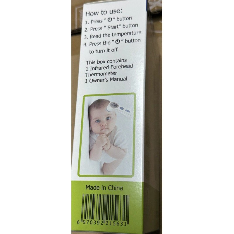 Cooper-Atkins Sejoy Digital Infrared Forehead Thermometer - White DET-306 Batteries
