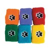 Fun Express Paw Print Wrist Bands - 12 Pieces -
