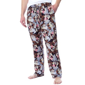 INTIMO Looney Tunes Mens' Character Tasmanian Devil Taz Sleep Pajama Pants (Medium)