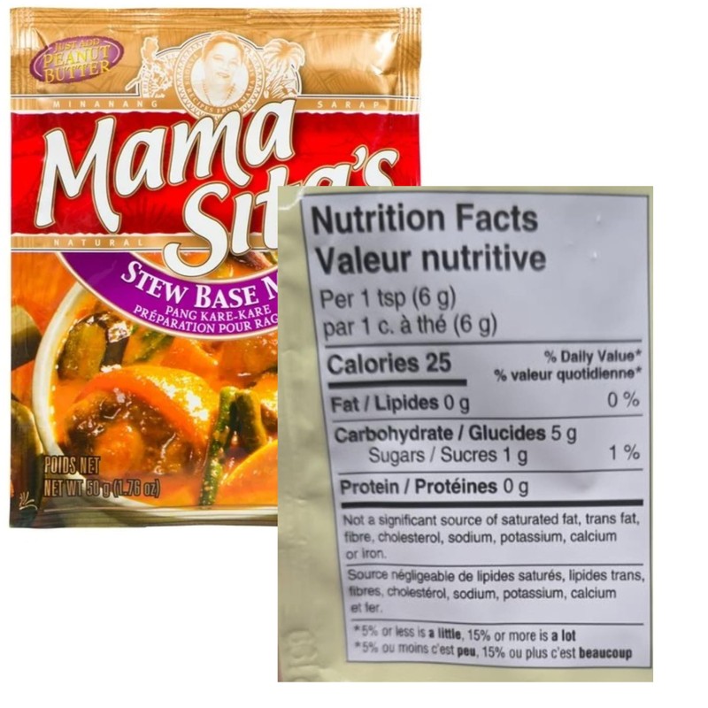 Mama Sita's Stew Base Mix Pang Kare-Kare 1.76oz (50g) 3