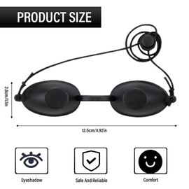 BOPRKTM Solarium Glasses, UV Protective Glasses, UV Glasses, Infrared Safety Glasses, Red Light Lamp, Eye Protection, Infrared LED Laser Protection Glasses, Eye Patches, Eye Mask, Glasses