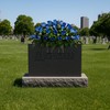 Sympathy Silks 30" Headstone Flower Saddle Artificial Cemetery Flowers -