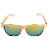 Gold Metallic Wayfarer Sunglasses Iridium Lenses