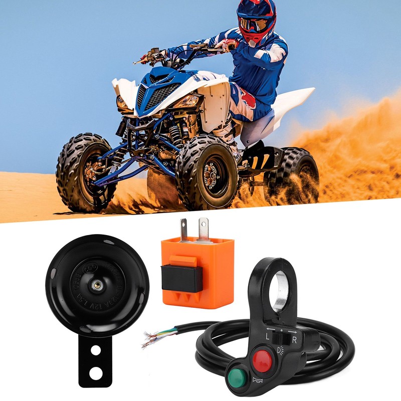 Motorcycle Handlebar Horn Turn Signal Light Switch Assembly 7/8in Multifunctional