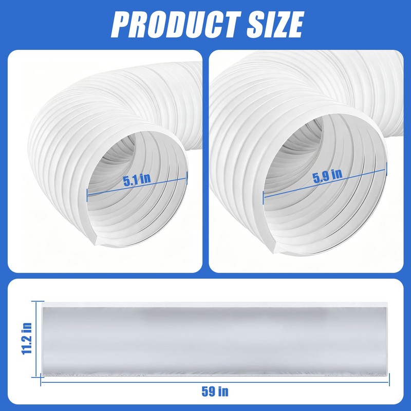 SUREPHON Portable AC Hose Insulation Sleeve, 3-Layer Waterproof Exhaust Duct