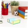 TEHAUX Acrylic Notepad Holder Built Memo Dispenser Gradient Design Multi-Functional