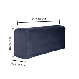 BESPORTBLE Armrest Cushion Sofa 2 Polyester Sofa Armrest Cover Stretch Elastic Armrest Protector Protective Cover Couch Armchair Cover Home Decor (Navy) Backrest Protector Armchair
